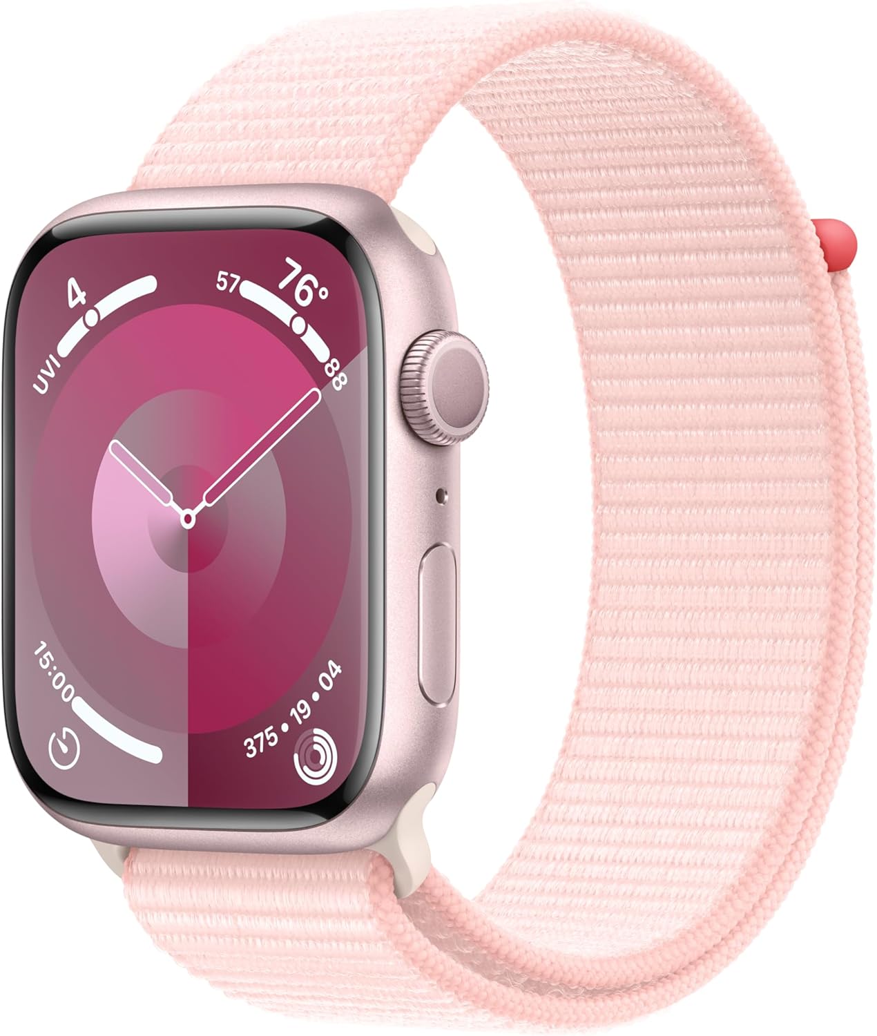 Apple Watch Series 9 [GPS 45mm] Smartwatch with Pink Aluminum Ca - Click Image to Close