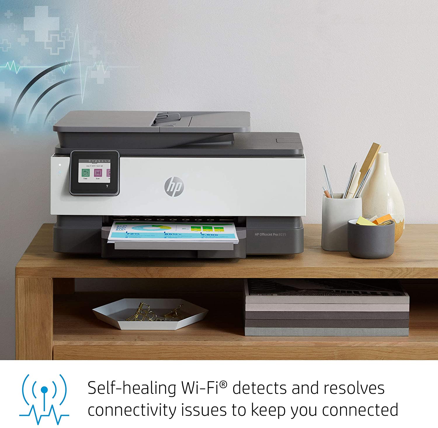 HP OfficeJet Pro 8035 All-in-One Wireless Printer Instant Ink, W - Click Image to Close