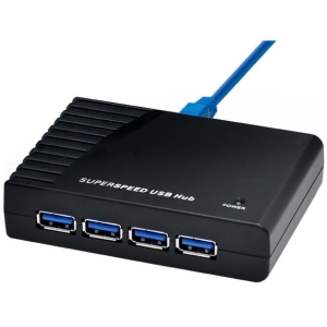 4PORT USB 3.0 HUB UP TO 5GBPS DATA TRANSFER/HOT-SWAP